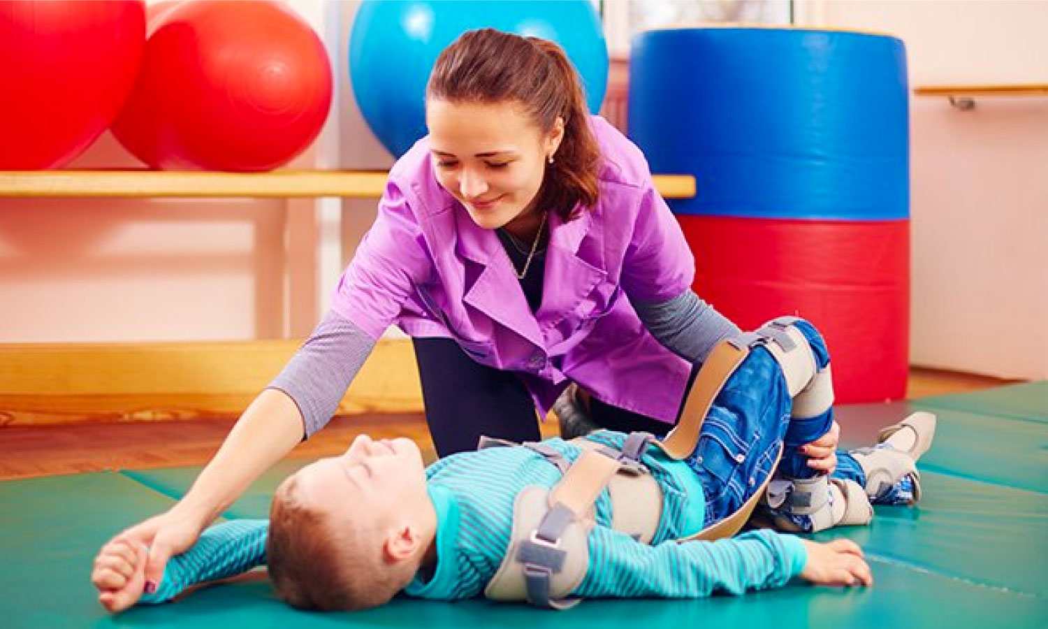 Programs for children with cerebral palsy (lack of oxygen)